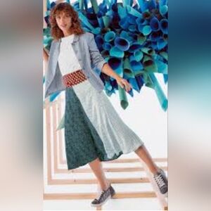 White Stuff Split Print Skirt, VGUC, Size 8